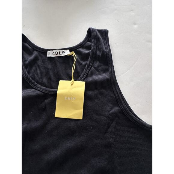 CDLP Rib Tank Top Lyocell Black Large - Picture 3 of 4